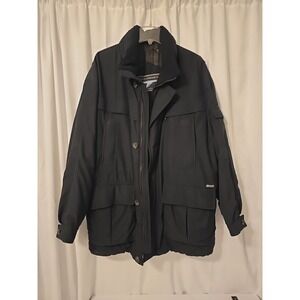VTG St Michael Marks & Spencer  Men's Simpatex Waterproof  Black Coat Size XL